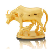 Cow & Calf - Gold 5 Inch